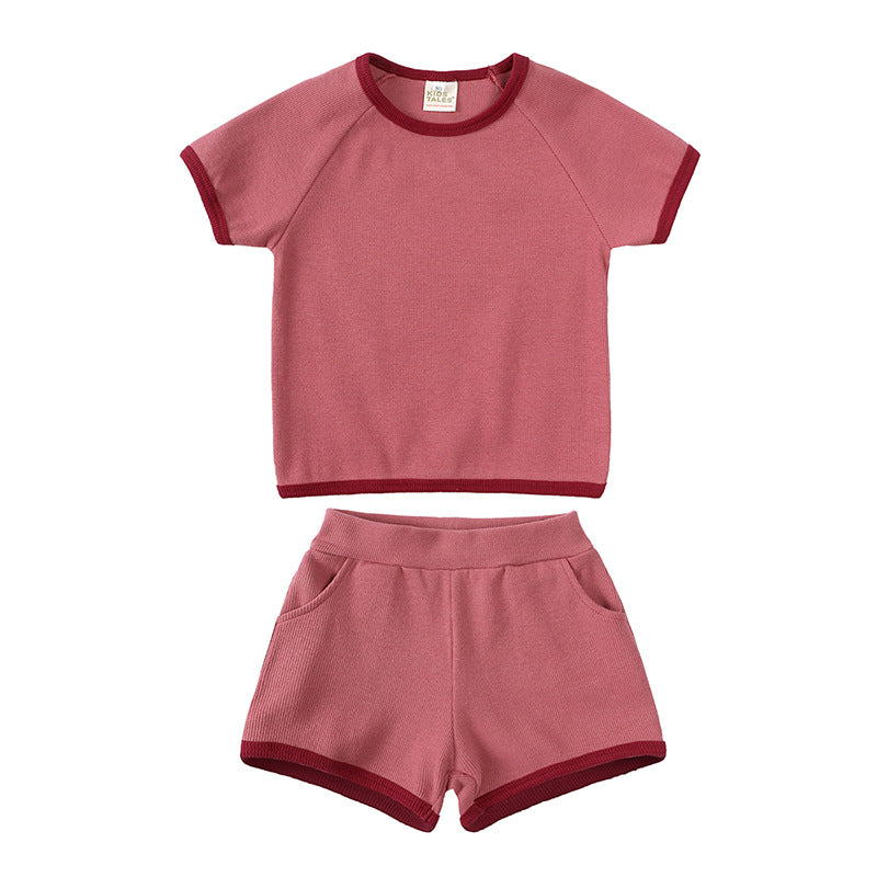 Summer Soft Short Sleeve Shorts Suit - Cindi Book