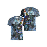 Australian Kangaroo Pattern Children's T-shirt Printed Animal Pattern Sports V-neck Short-sleeved Football Shirt Summer - Cindi Book
