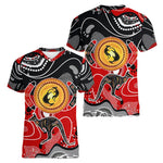 Australian Kangaroo Pattern Children's T-shirt Printed Animal Pattern Sports V-neck Short-sleeved Football Shirt Summer - Cindi Book