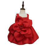 Girls' Oblique Shoulder Flower Mesh Bubble Skirt - Cindi Book