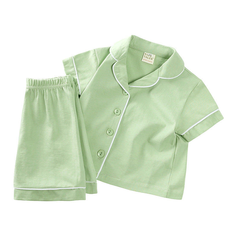 Casual Summer Children's Pure Cotton Soft Pajamas Suit - Cindi Book