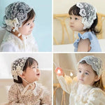 Children's Lace Decor Hat Summer Thin Princess Care Door Bow Baby Girl Hair Band - Cindi Book