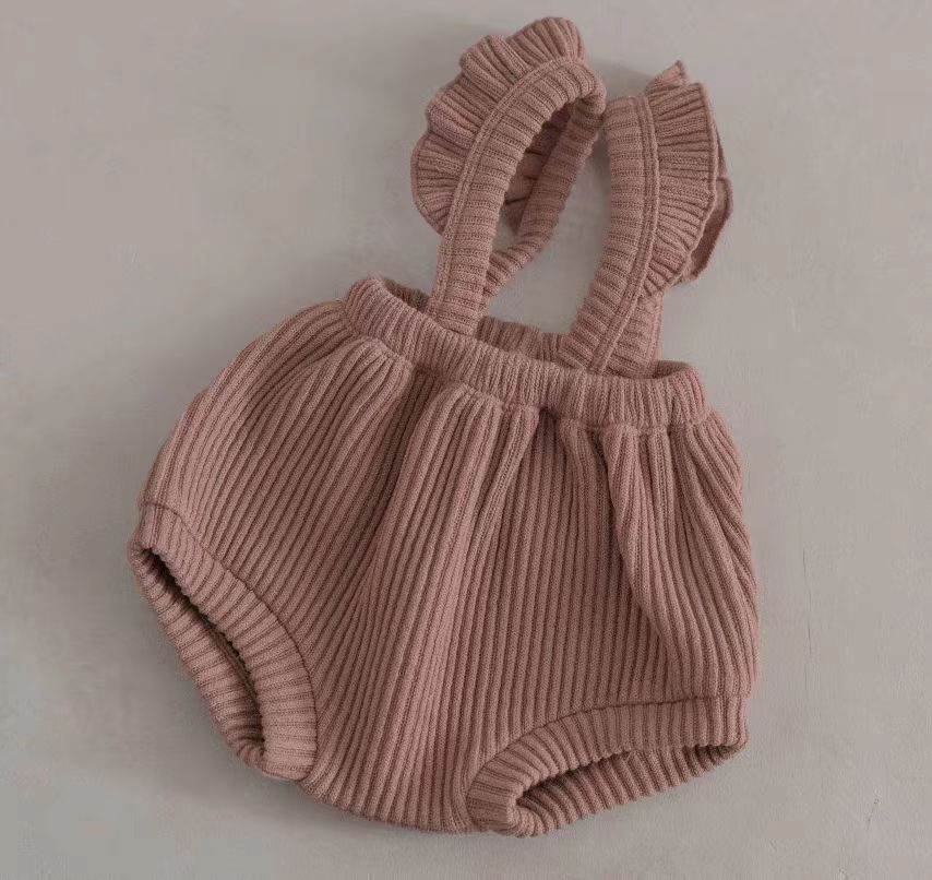 Newborn Lace Overalls Infant Toddler Triangle Shorts - Cindi Book