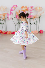Out of this World 3/4 Sleeve Pocket Twirl Dress - Image 3