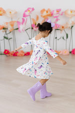 Out of this World 3/4 Sleeve Pocket Twirl Dress - Image 5