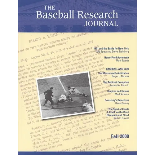 The Baseball Research Journal (Brj), Volume 38 