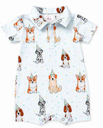 Party Pups Polo Shorty One-Piece
