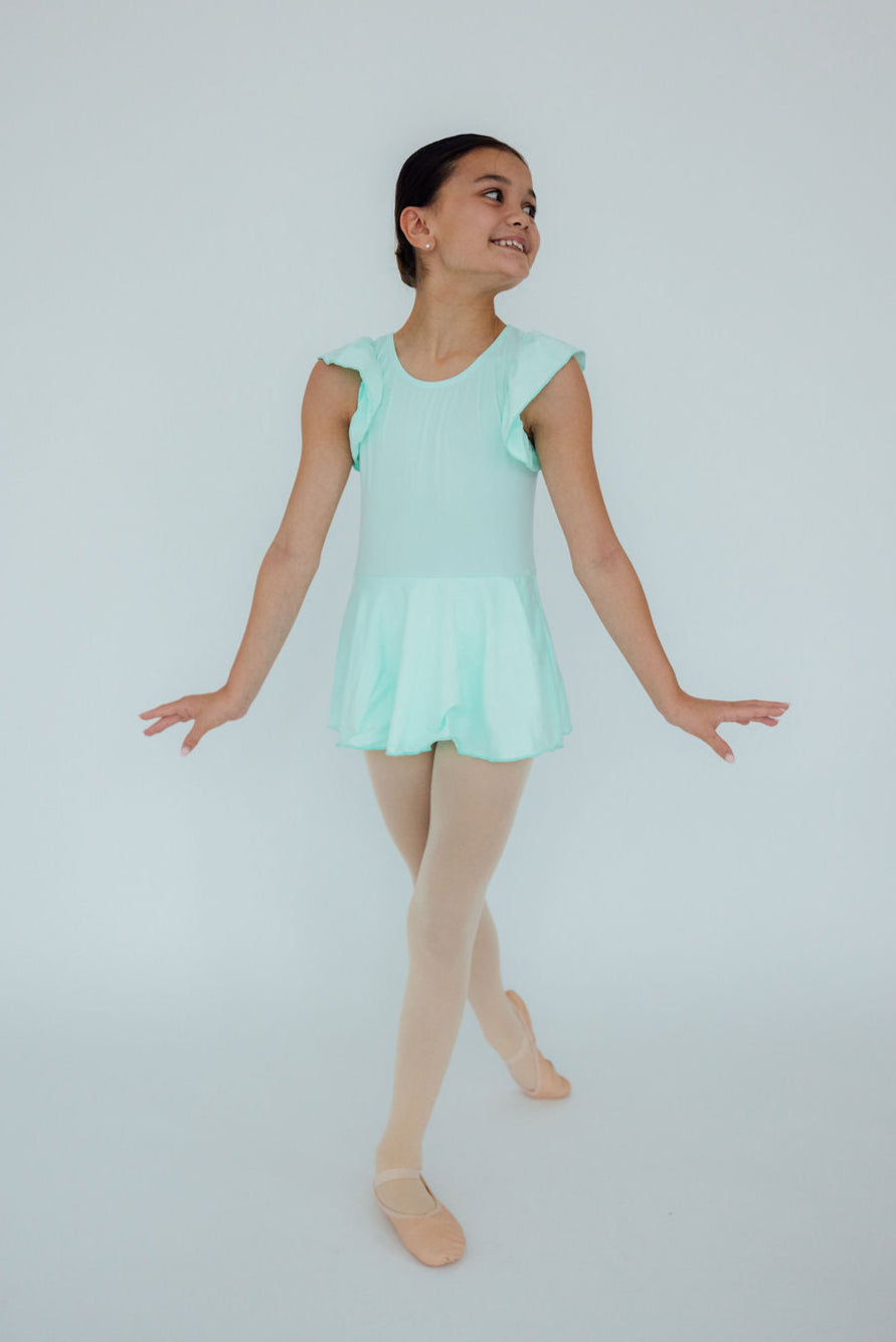Pastel Green S/S Twirl Leotard - Image 2