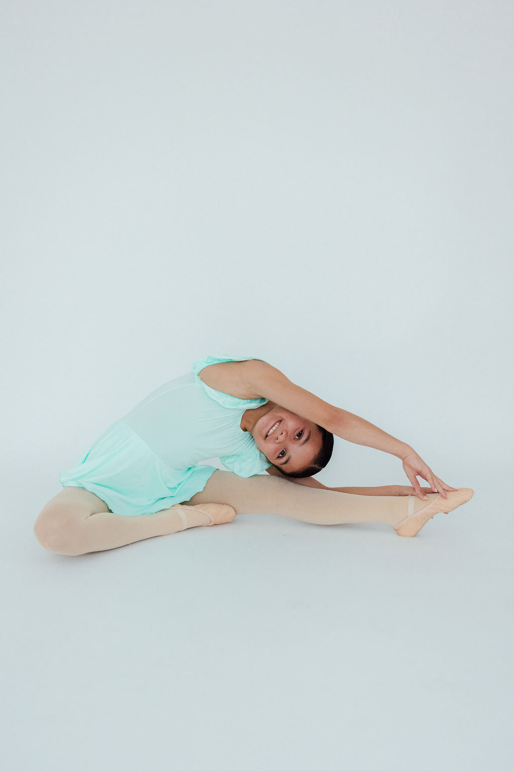 Pastel Green S/S Twirl Leotard - Image 3