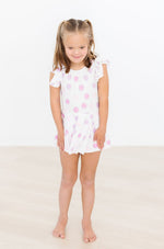 Pastel Polka Dot S/S Twirl Leotard - Image 2
