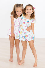 Pastel Polka Dot S/S Twirl Leotard - Image 3