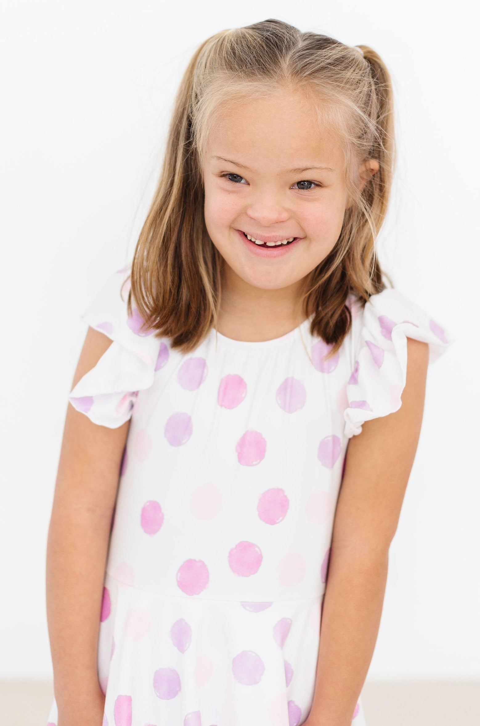 Pastel Polka Dot S/S Twirl Leotard - Image 5