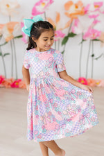 Patchwork Princess S/S Pocket Twirl Dress - Image 5