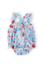 Patriotic Petals Ruffle Cross Back Romper - Image 2
