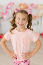 Peach Ruffle Pocket Tee - Image 4