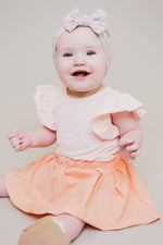 Peach S/S Flutter Bodysuit - Image 2