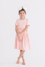 Peach S/S Pocket Twirl Dress - Image 6