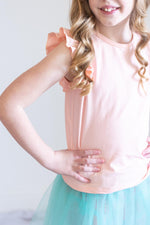 Peach S/S Ruffle Tee - Image 3