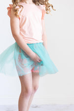 Peach S/S Ruffle Tee - Image 6