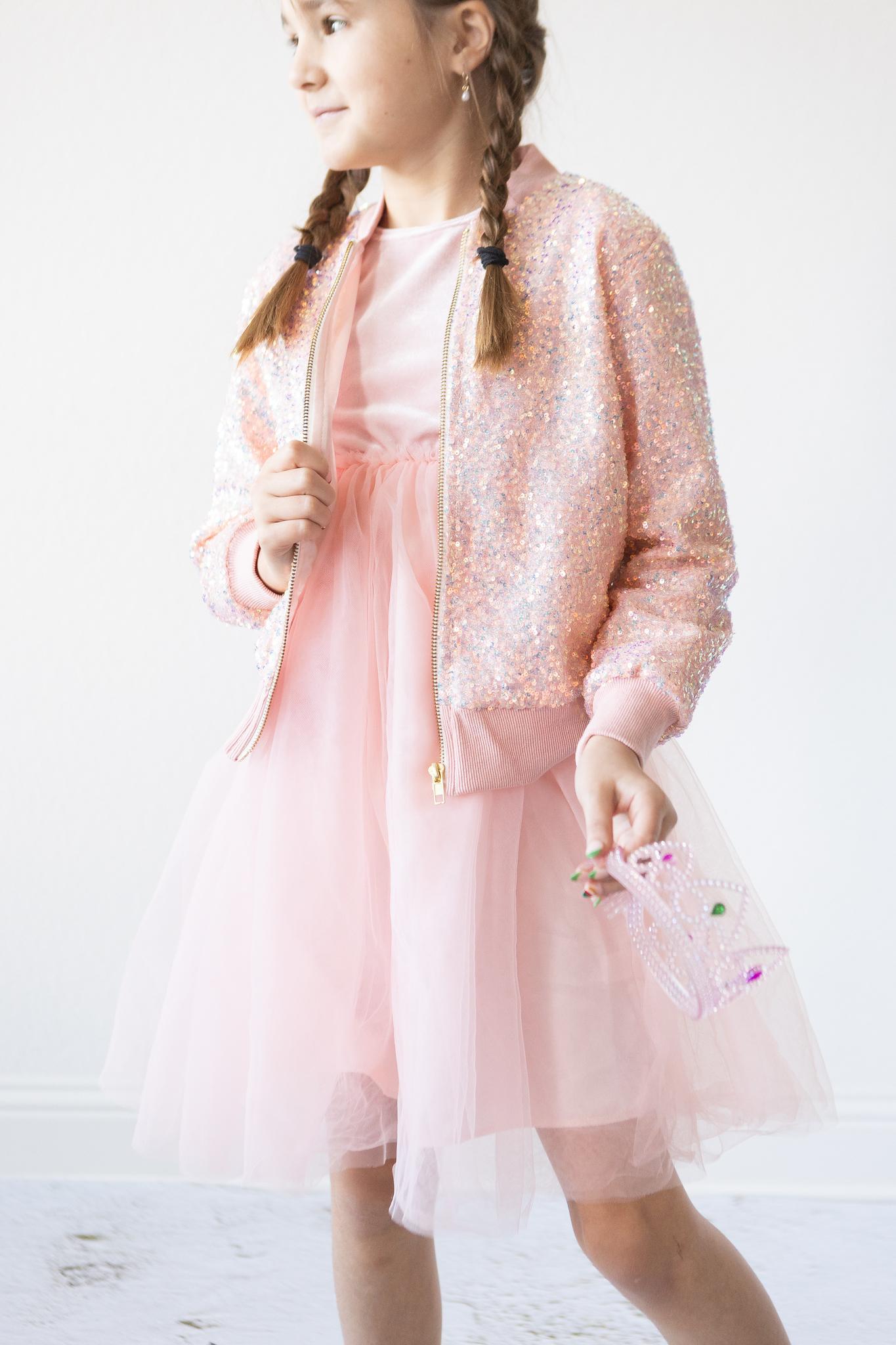 Peach Sequin Jacket - Image 3