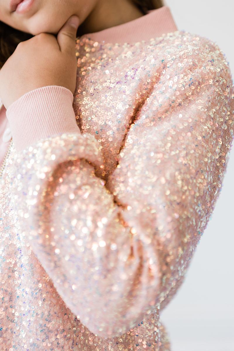 Peach Sequin Jacket - Image 5