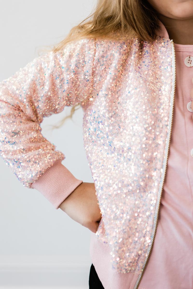 Peach Sequin Jacket - Image 6