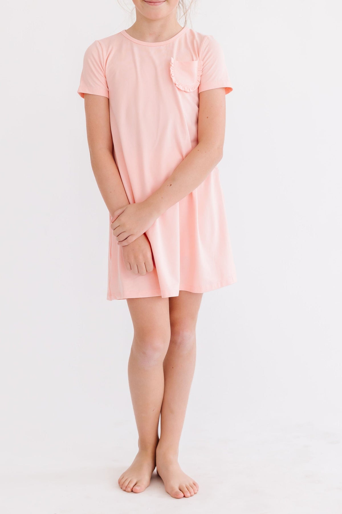 Peach T-Shirt Dress - Image 4
