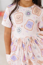 Peanut Butter Jelly Time S/S Pocket Twirl Dress - Image 2