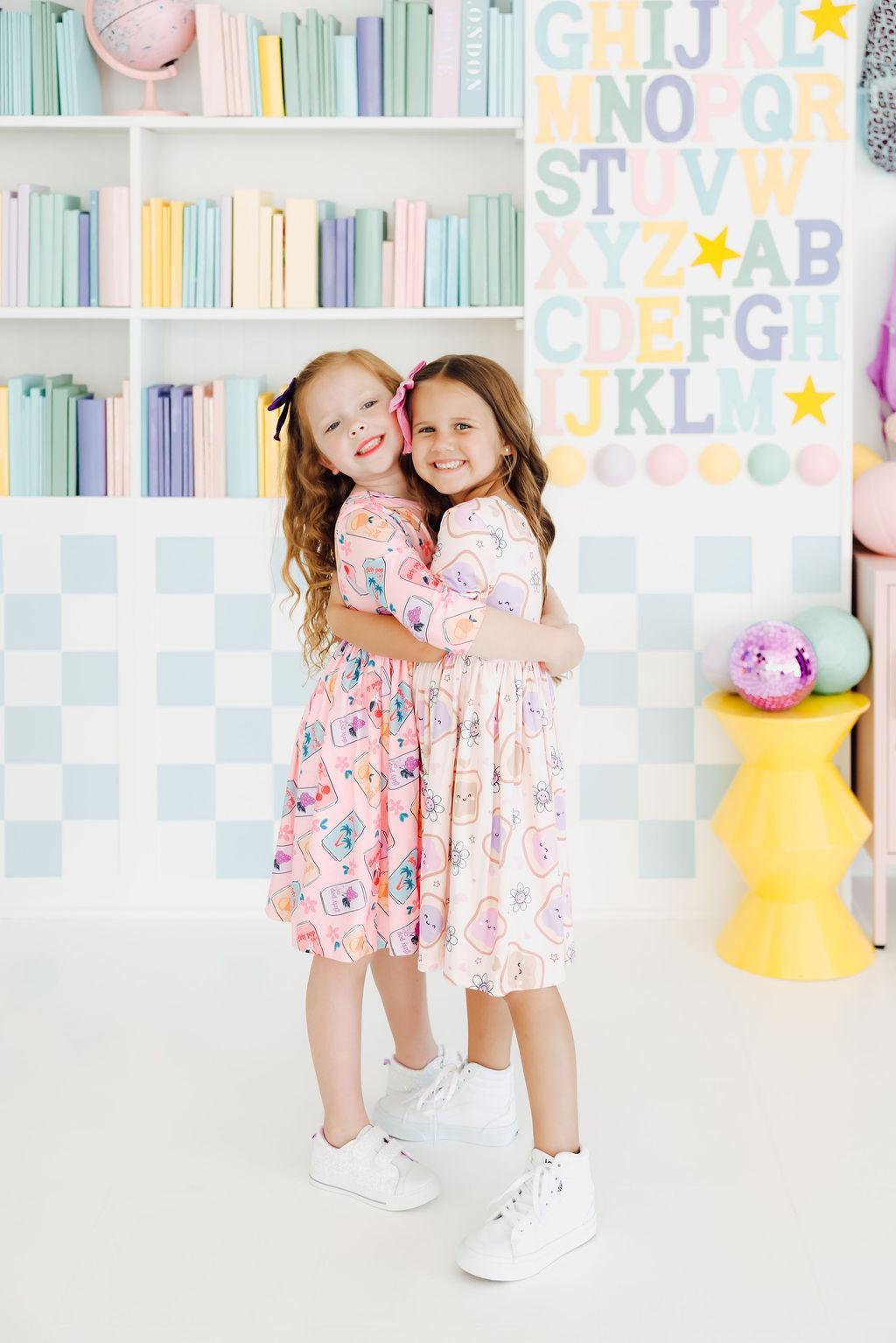 Peanut Butter Jelly Time S/S Pocket Twirl Dress - Image 3