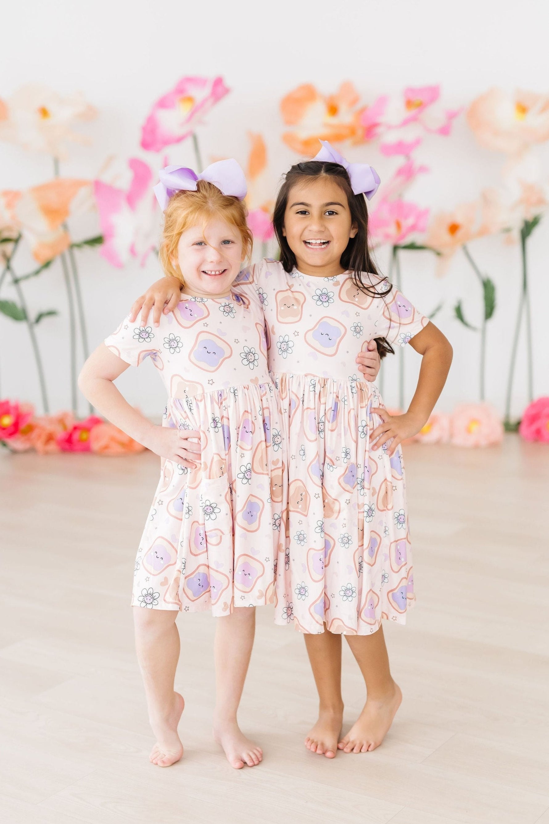 Peanut Butter Jelly Time S/S Pocket Twirl Dress - Image 5