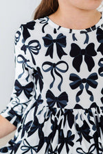 Perfectly Tied 3/4 Sleeve Pocket Twirl Dress - Image 2