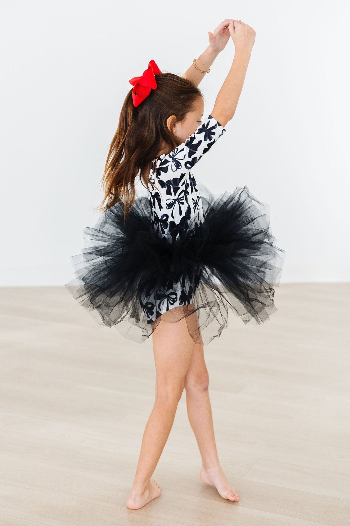 Perfectly Tied 3/4 Sleeve Tutu Leotard - Image 2