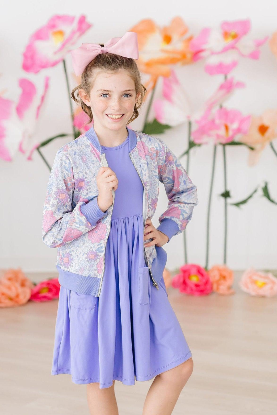Periwinkle S/S Pocket Twirl Dress - Image 2