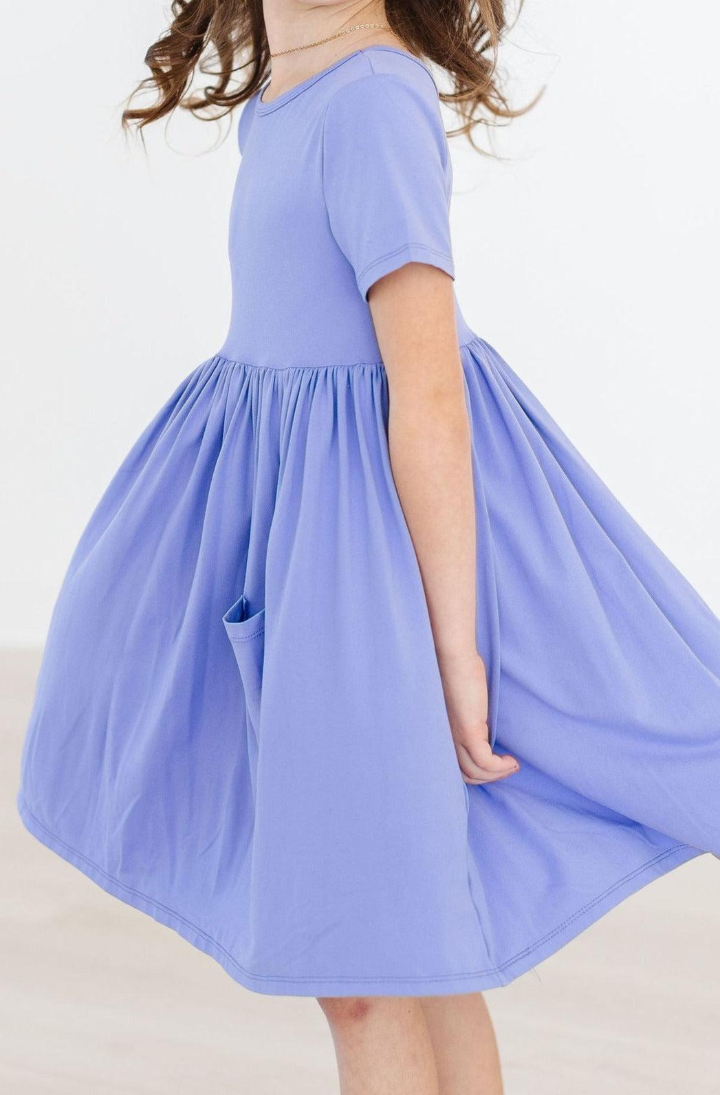 Periwinkle S/S Pocket Twirl Dress - Image 6