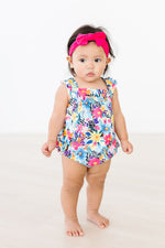 Petal Paradise Ruffle Cross Back Romper - Image 2
