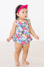 Petal Paradise Ruffle Cross Back Romper - Image 4