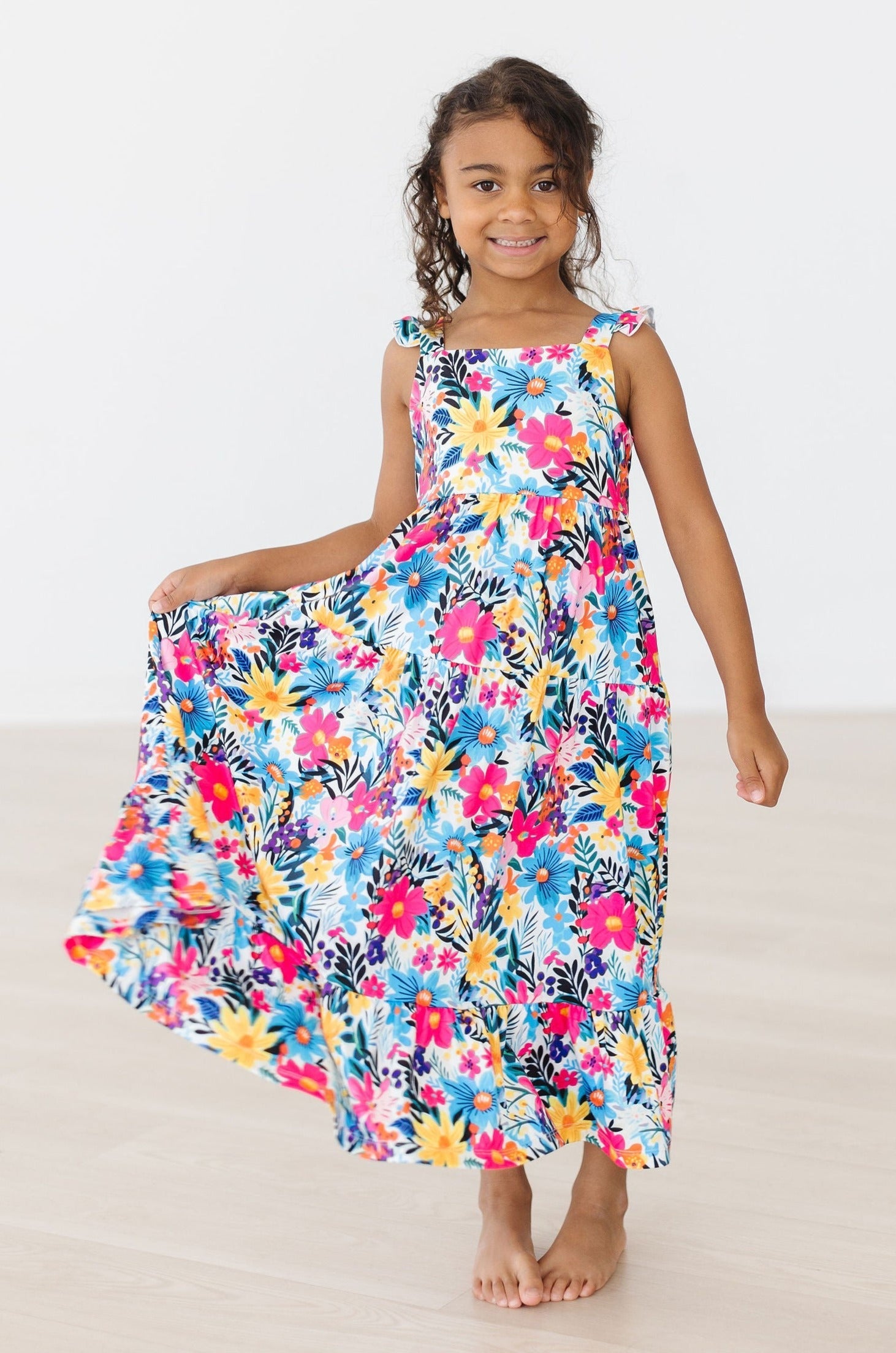 Petal Paradise Ruffle Maxi Dress - Image 4