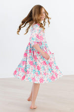 Petal Perfection 3/4 Sleeve Pocket Twirl Dress - Image 5