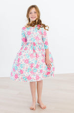 Petal Perfection 3/4 Sleeve Pocket Twirl Dress - Image 6