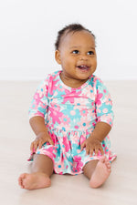 Petal Perfection 3/4 Sleeve Twirl Bodysuit - Image 4
