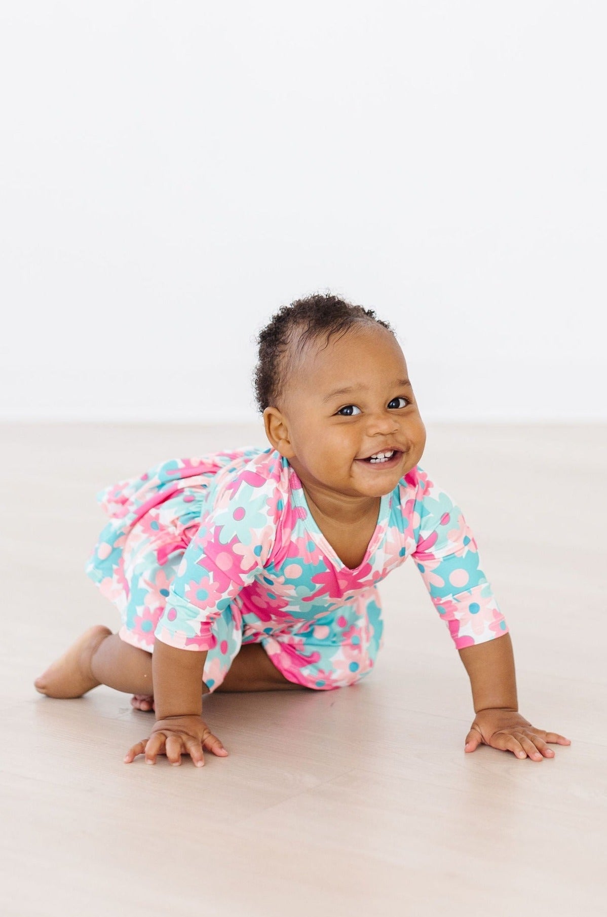 Petal Perfection 3/4 Sleeve Twirl Bodysuit - Image 6