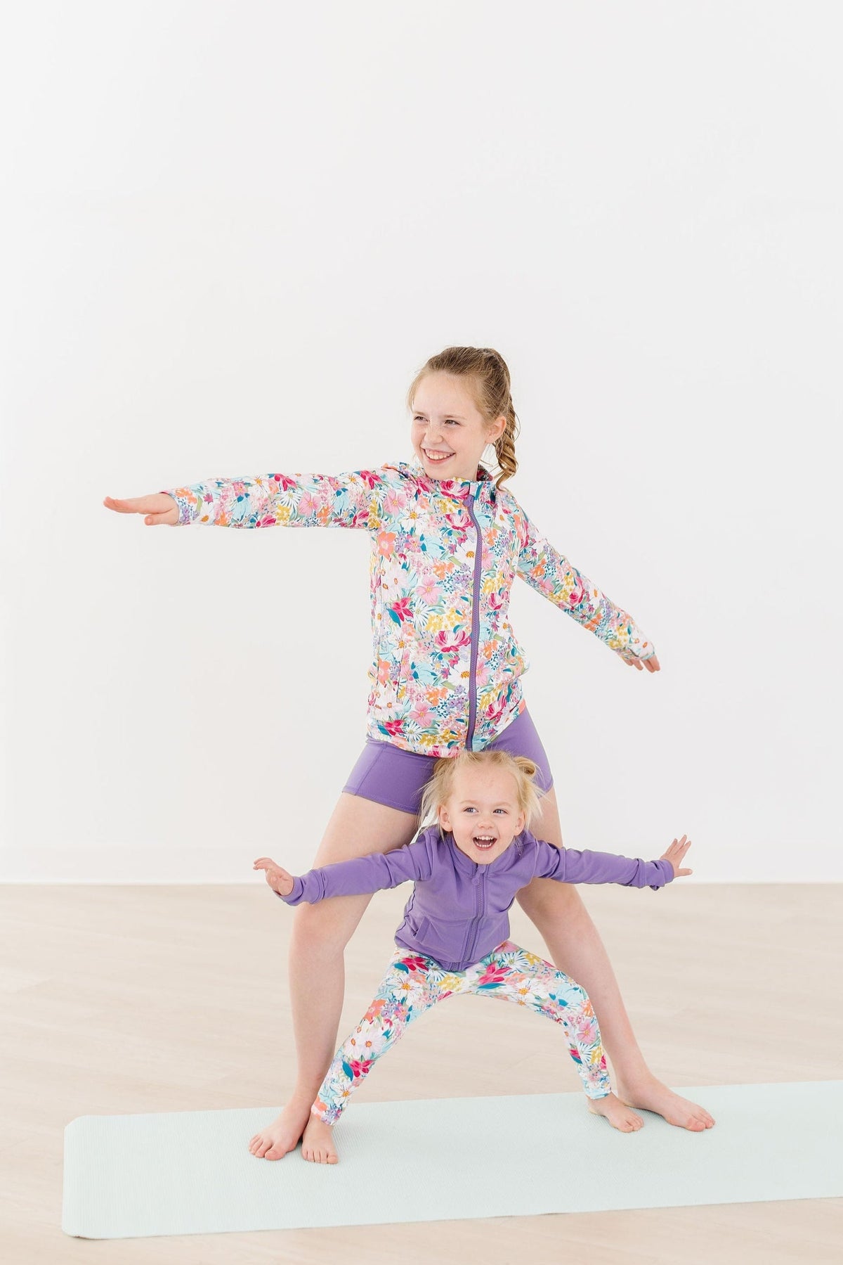 Playful Purple Full-Zip Ruffle Active Jacket - Image 2