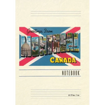 Vintage Lined Notebook Greetings from Montreal, Canada - Paperback