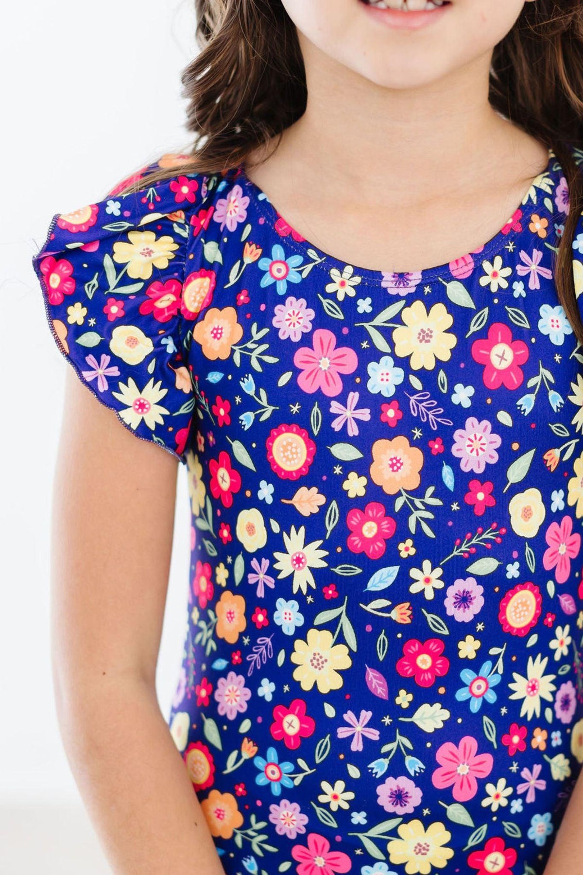 Pick a Posy S/S Flutter Sleeve Leotard - Image 2