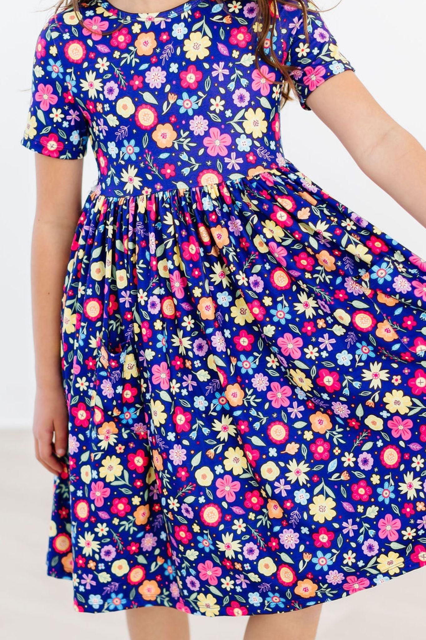 Pick a Posy S/S Pocket Twirl Dress - Image 2