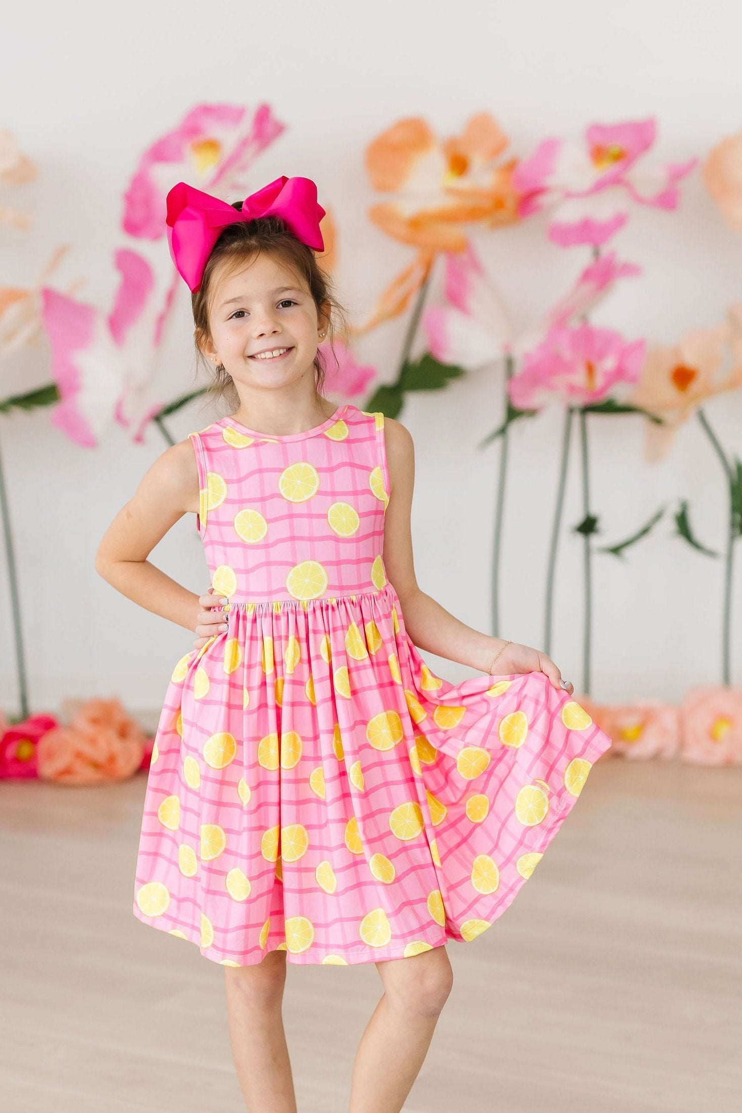 Pink Lemonade Tank Twirl Dress - Image 3