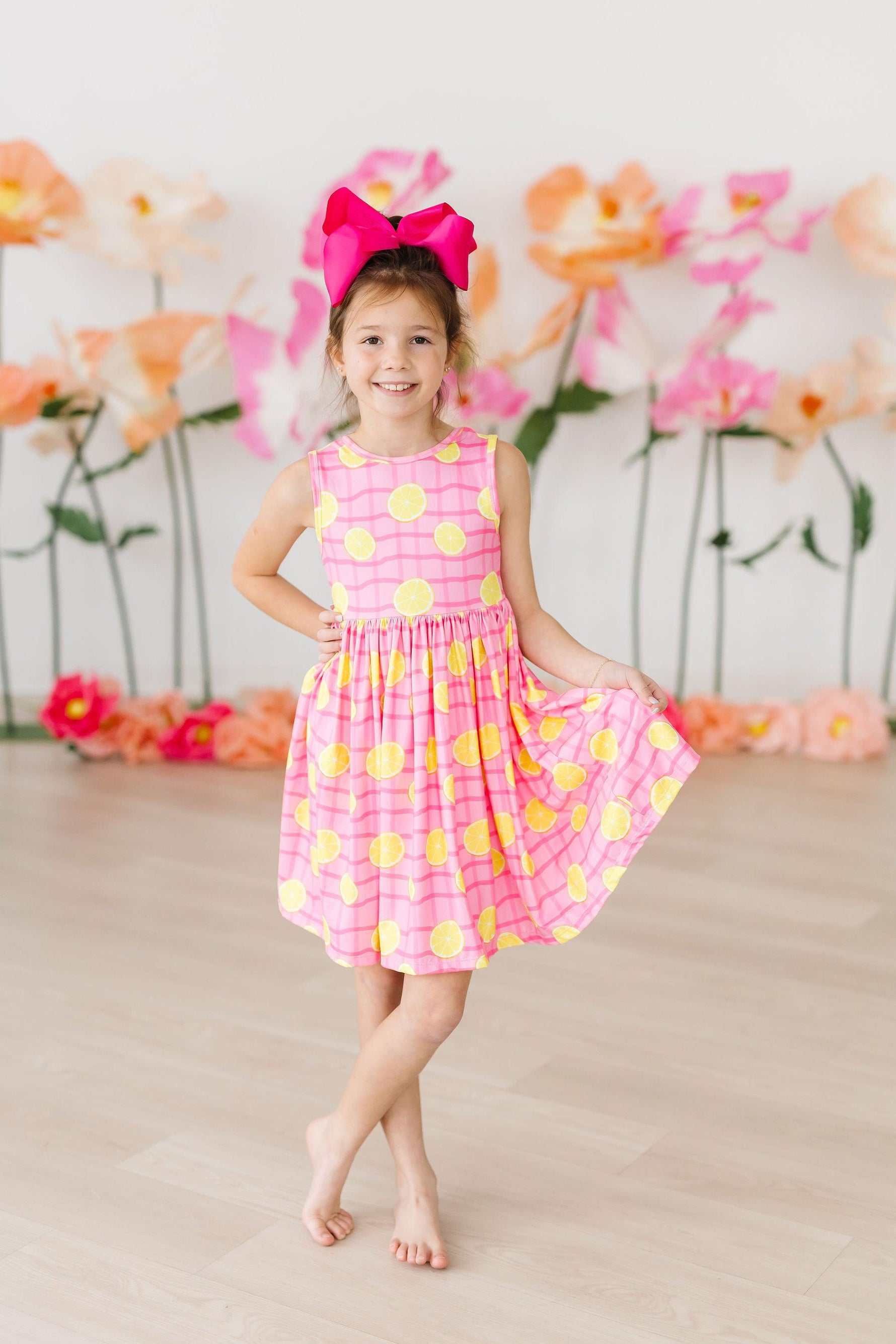 Pink Lemonade Tank Twirl Dress - Image 5