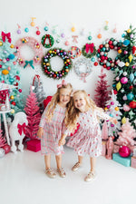 Pink Nutcracker 3/4 Sleeve Pocket Twirl Dress - Image 4
