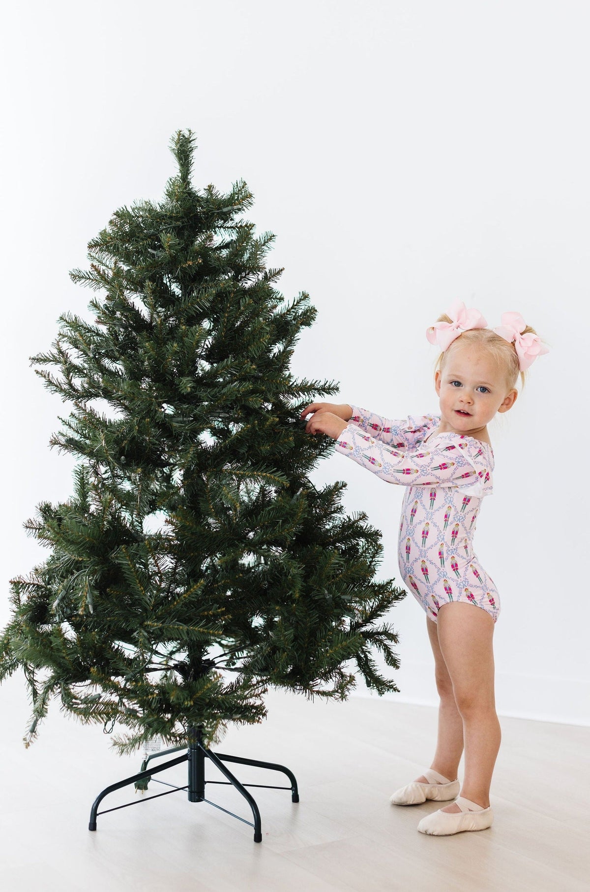 Pink Nutcracker L/S Flutter Sleeve Leotard - Image 3