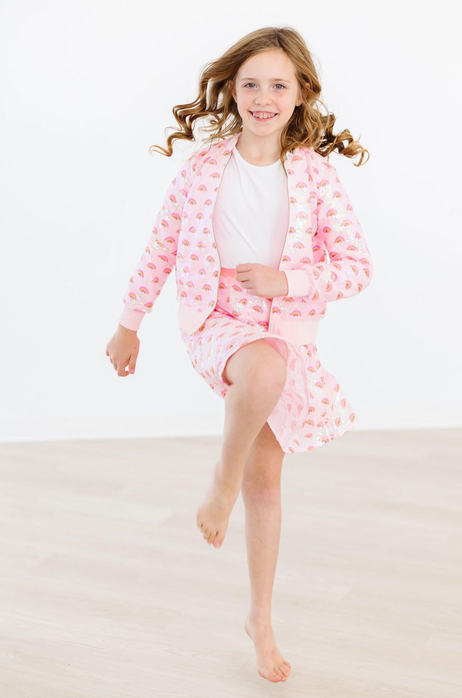 Pink Rainbow Sequin Jacket - Image 6